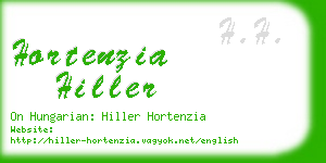 hortenzia hiller business card
